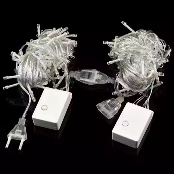 Lampki choinkowe LED - 10m/100 lampek ciepłe białe/warm white EHD-LS03