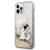 KARL LAGERFELD KLHCP12MGCFD IPHONE 12 / 12 PRO 6,1" ZŁOTY/GOLD HARDCASE LIQUID GLITTER CHOUPETTE FUN