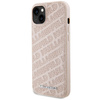 Etui Karl Lagerfeld Quilted K Pattern na iPhone 15 Plus / 14 Plus - różowe