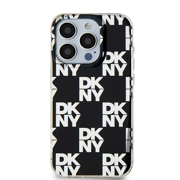 DKNY DKHCP15XHDLCEK iPhone 15 Pro Max6.7" czarny/black hardcase IML Checkered Mono Pattern