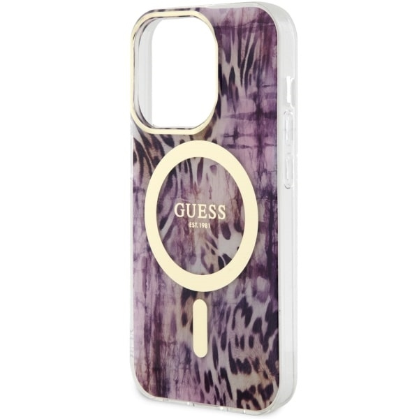 GUESS GUHMP14LHLEOPWP IPHONE 14 PRO 6.1 "PINK/PINK HARDCASE LEOPARD MAGSAFE