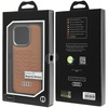 Audi Synthetic Leather MagSafe iPhone 15  Pro 6.1" brązowy/brown hardcase AU-TPUPCMIP15P-GT/D3-BN