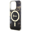 Guess GUHMP14LHTMRSK iPhone 14 Pro 6.1"czarny/black hardcase Golden Marble MagSafe