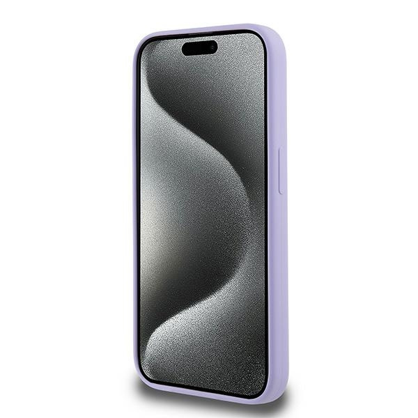 Karl Lagerfeld KLHMP15LSCMKCRHU iPhone 15 Pro 6.1" fioletowy/purple hardcase Silicone KC Heads Ring MagSafe