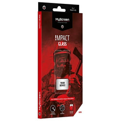 MyScreen ImpactGLASS iPhone 13/13 Pro 6,1" czarny/black Antyuderzeniowe szkło hybrydowe 8H