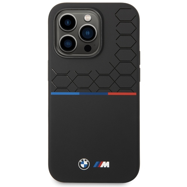 Etui BMW Silicone Pattern na iPhone 15 Pro Max - czarne