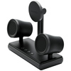 Stacja ładująca Energea Magaudio Stand   2w1 Qi2 z głośnikami stereo grafitowy
