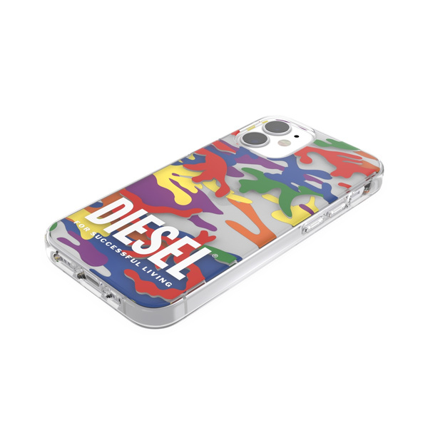 DIESEL CLEAR CASE  PRIDE CAMO AOP IPHONE 12 MINI WIELOBARWNY