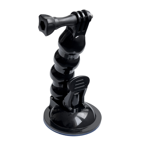 GOPRO MOUNT WITH SUCTION CUP FOR GOPRO, DJI, INSTA360, SJCAM, EKEN SPORTS CAMERAS + SMARTPHONE ADAPTER (GOPRO CAR SUCTION CUP)