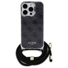 Guess GUHCP16XHC4SEK iPhone 16 Pro Max   6.9" czarny/black hardcase Crossbody Cord 4G Print