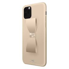 HAMA WHITE DIAMONDS BOW CASE IPHONE 11 PRO ZŁOTY KRYSZTAŁKI SWAROVSKIEGO 18 KARATOWE