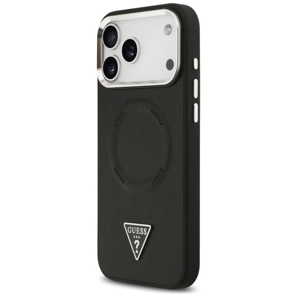 Etui Guess Triangle Logo MagSafe do      iPhone 17 Pro Max czarny