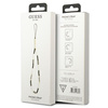 Guess zawieszka GUSTBCKH Phone Strapczarno-biały/black-white Heishi Beads