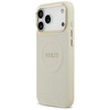 Etui Guess Peony Hot Stamp MagSafe do    iPhone 17 Pro Max beżowy