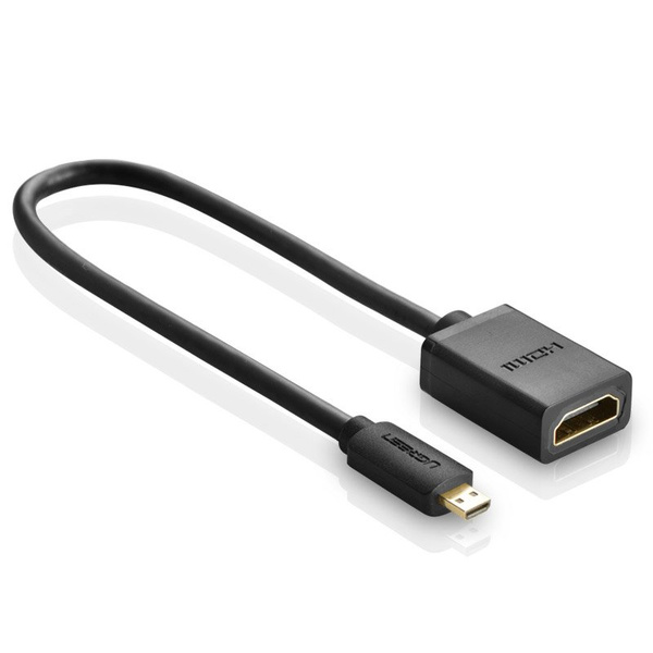UGREEN CABLE ADAPTER CABLE HDMI ADAPTER - MICRO HDMI 19 PIN 20CM BLACK (20134)
