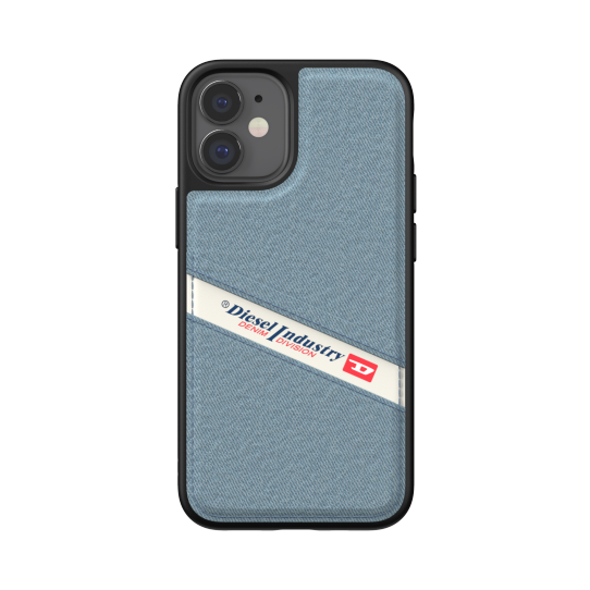 DIESEL MOULDED CASE DENIM FW20 IPHONE 12 MINI CZARNY/NIEBIESKI