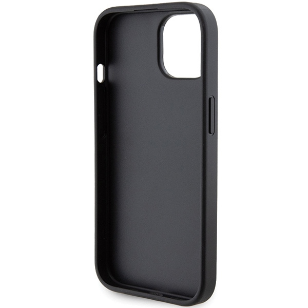 Guess GUHCP15SPGS4TDK iPhone 15 / 14 / 13 6.1" czarny/black hardcase Grip Stand 4G Triangle Strass