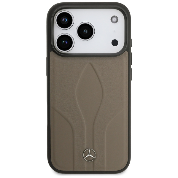 Etui Mercedes Leather The Move MagSafe   do iPhone 17 Pro taupe