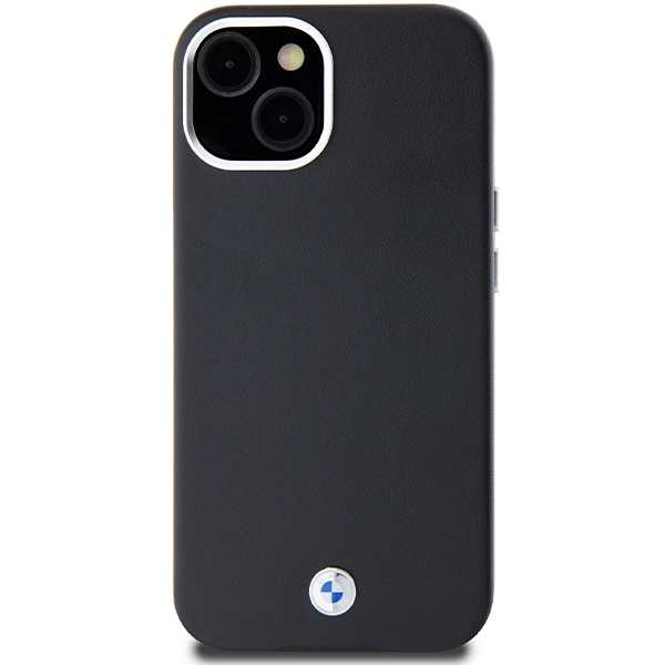 Etui BMW Signature Wrapped Metal MagSafe na iPhone 15 Plus / 14 Plus - czarne
