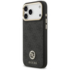 Etui Guess 4G Srtass Logo & Big Strap    Metal Buttons MagSafe do iPhone 17 Pro Max czarny