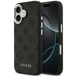 Etui Guess Peony Hot Stamp Script MagSafe do iPhone 17 czarny