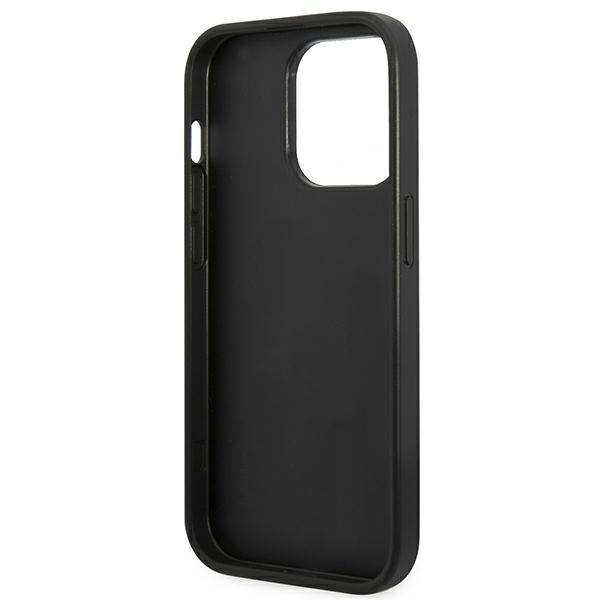 Guess GUHCP14XG4GFGR iPhone 14 Pro Max6,7" szary/grey hard case 4G Metal Gold Logo