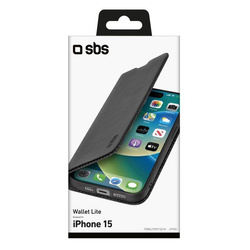 SBS Etui Wallet Smooth Case for iPhone 15