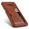 VETTI BACK COVER LEATHER CASE SAMSUNG GALAXY S6 EDGE BROWN