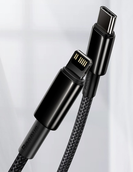 Kabel Baseus CATLWJ-A01 Lightning - USB-C PD 20W 480Mb/s 2m - czarny