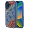 Guess GUHMP16SP4ROPEMCB iPhone 16 6.1"   niebieski/blue hardcase 4G Flowers Print MagSafe