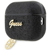 Guess GUAP2GLGSHK AirPods Pro 2 (2022/2023) cover czarny/black Glitter Flake 4G Charm