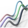 Kabel USAMS Bicolor Series SJ756 PD 60W  USB-C/USB-C 1.2m zielono fioletowy