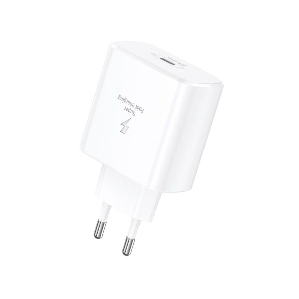 FONENG wall charger EU62 GaN PD 45W 1xUSB-C + cable USB-C - USB-C White