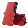 ECO LEATHER VIEW CASE CASE FOR SAMSUNG GALAXY S23+ WITH A FLIP STAND RED