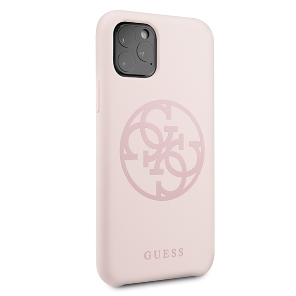 Guess GUHCN58LS4GLP iPhone 11 Prolight pink/jasnoróżowy hard case Silicone 4G Tone On Tone