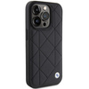 Etui BMW Leather Quilted na iPhone 15 Pro Max - czarne