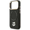 Etui Karl Lagerfeld Big Strap Choupette  Metal Logo MagSafe do iPhone 17 Pro czarny