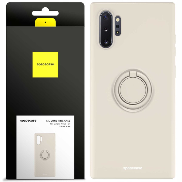 Spacecase Etui Silicone Ring Galaxy Note 10+ bone