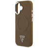 Etui Guess Triangle Logo MagSafe do      iPhone 17 brązowy