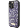 Guess GUHCP15XPFGSBSP iPhone 15 Pro Max 6.7" fioletowy/purple hardcase Rhinestone Metal Logo
