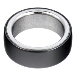 Smart Ring R8- inteligentny pierścień ceramiczny ze stacją ładującą rozmiar 22mm czarny