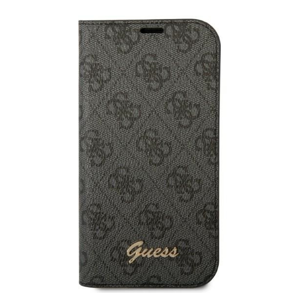 Guess GUBKP14MHG4SHK iPhone 14 Plus / 15 Plus 6.7" czarny/black book 4G Vintage Gold Logo
