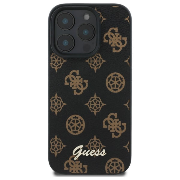 Guess GUHMP16XPGPYSK iPhone 16 Pro Max 6.9" czarny/black hardcase Peony Script MagSafe