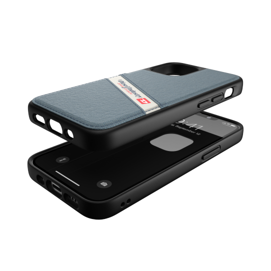 DIESEL MOULDED CASE DENIM FW20 IPHONE 12 MINI CZARNY/NIEBIESKI
