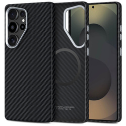 TECH-PROTECT ION CARBON MAGSAFE GALAXY S25 ULTRA BLACK/SILVER