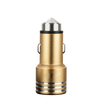 (4538) MOCOLO CAR CHARGER 2XUSB FAST CHARGER GOLD LOADER + TYPE-C CABLE WHITE