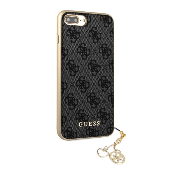 Guess GUHCPXGF4GGR iPhone X/Xs grey/szary hard case 4G Charms Collection