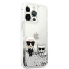 Karl Lagerfeld KLHCP13XGKCS 13 Pro Max6,7" srebrny/silver hardcase Liquid Glitter Karl&Choupette