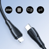Joyroom Surpass Series A11 Lightning /USB-C 20W 0.25 m cable - black