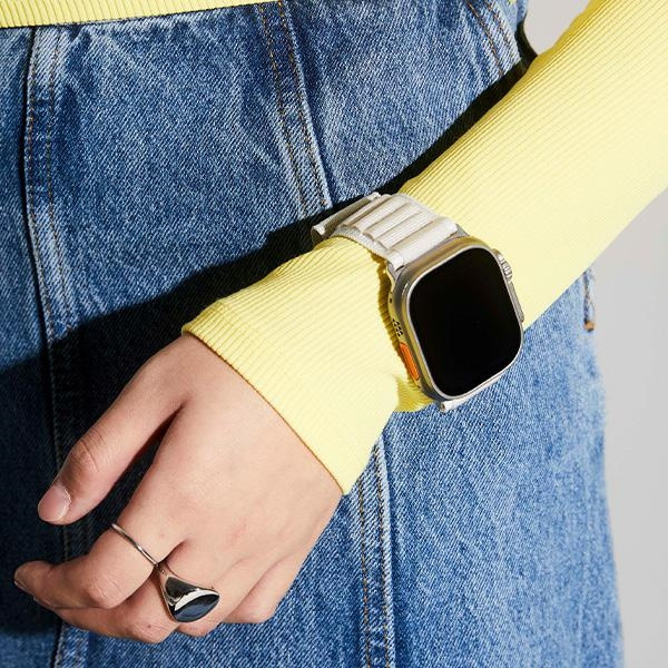 Skinarma pasek Kobu Apple Watch Ultra     49/45/44mm kość słoniowa/ivory